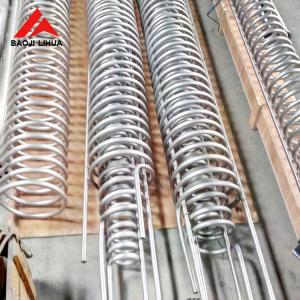 Spiral Double Titanium Tube Heat Exchangers Coil Evaporator