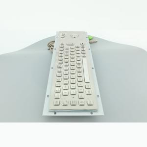 English Metal Keyboard With Trackball Dustproof 304 Stainless Steel
