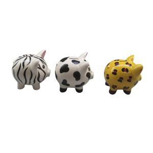 PROP65 Handmade Ceramic Piggy Bank Cadmium Free