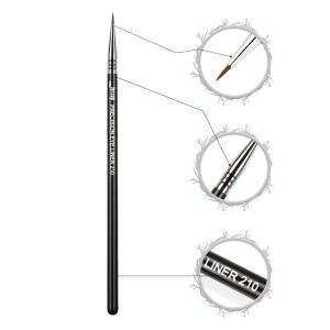Jessup Single Eyeliner Makeup Brush Black Silver Makeup Tools