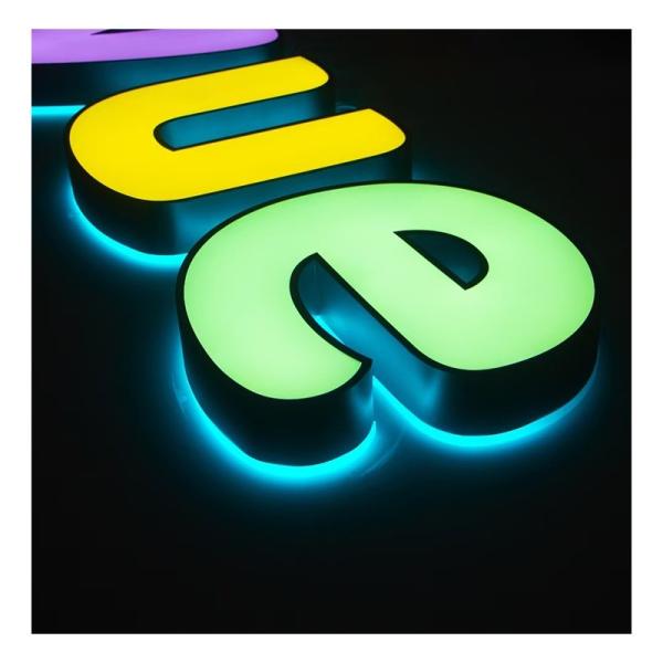 Buy Illuminated Back Lit Metal Led Letter Lights Sign Acrylic Stainless Steel Luminous Character for Display at wholesale prices
