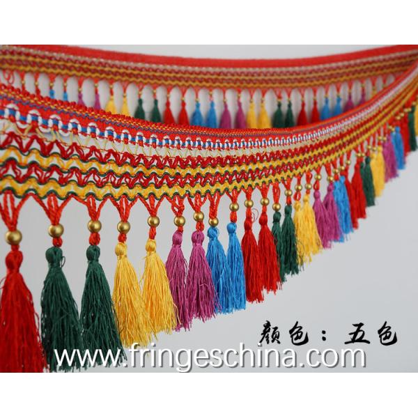 Handmade fashionable chain beads lace tassels fringes for curtain/sofa/pillow/stage decoration