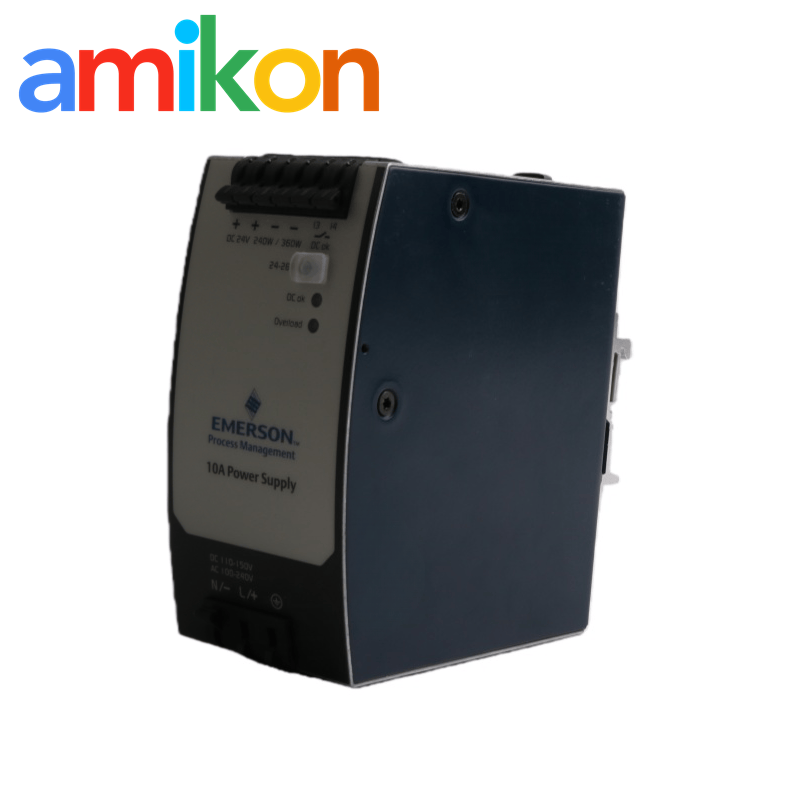 Quality 24 VDC Output Emerson 1X00781H01L Power Supply 48 VDC Auxiliary DIN Rail Mounted Module for sale