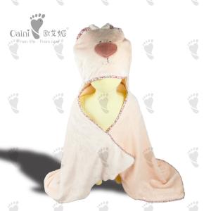 Customised Huggable Baby Pink Bear Outerwear PP Cotton Infant Outerwear