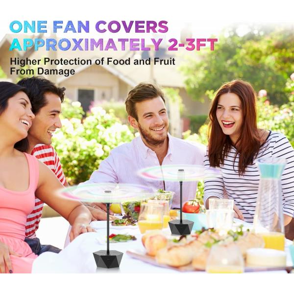 JZ Rechargeable Battery Inside Kitchen Pest Control Fly Killer UV Rechargeable Repellent Fly Catcher Fan for Outdoor Camping