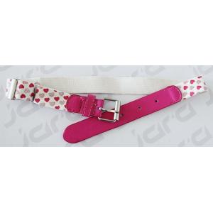 Heart Shape Girls Elastic Belt , Silk Printing / Metallic Printing Children