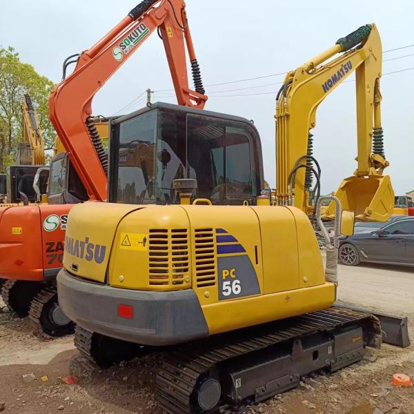 Komatsu PC56-7 Used Excavator with 0-2000 Working Hours and Original Hydraulic Valve