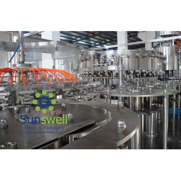 Automated soda water bottling 3-in-1 carbonated filling monoblock machines and