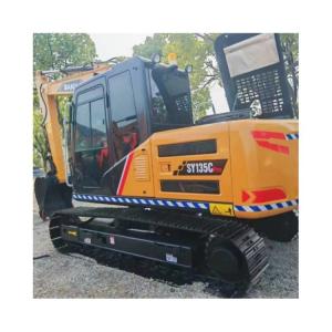 SANY 135C PRO 13 Ton Excavator with Parts and Lower Cost 2022 Model 897 Working