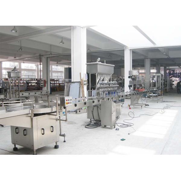 Agro Chemical Bottle Filling Line / Stable Performance Pharmaceutical Liquid Filling Machines Line