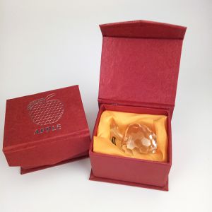 K9 Crystal Gift 50mm Crystal Apple For Dectoration