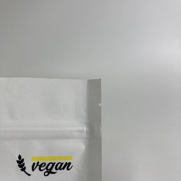 Custom Printed Kraft Paper Stand Up Zipper Bags for Food Matt Finish Resealable Food Packaging Bags with Window