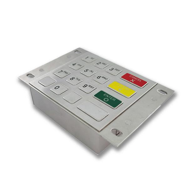 IP65 Metal Keypad Vending Numeric Kiosk Keyboard 16 Keys 304 Stainless Steel