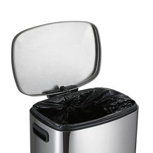 50L Stainless Steel Step Trash Can Free Logo Print
