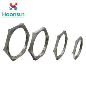 Metallic Cable Gland Accessories EMC Locknut With Electrical Fittings