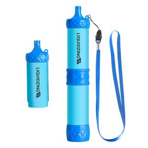 LIQUIDZING Emergency Water Filter Straw Portable Filter Drinking Straw 99.9999%