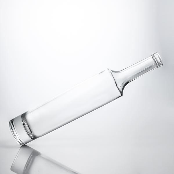 Custom Shape Long Neck Glass Liquor Bottle for Gin Rum Vodka