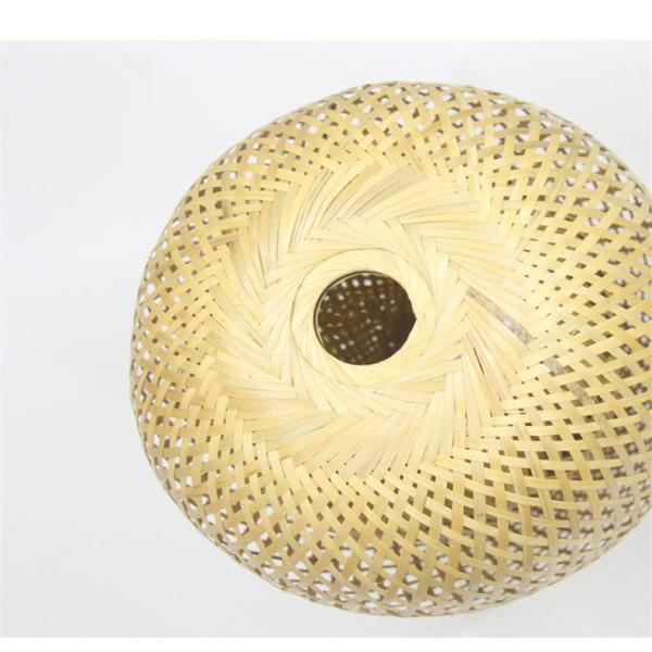 Customized Three Head Rattan Pendant Light Lamps With Switch Control
