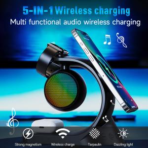 ABS 5 In 1 Multifunction Mini Smart Portable Bluetooth Speakers With 500mAh