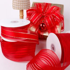 Wholesale Personalized ribbon silk gold ribbon sari silk ribbon