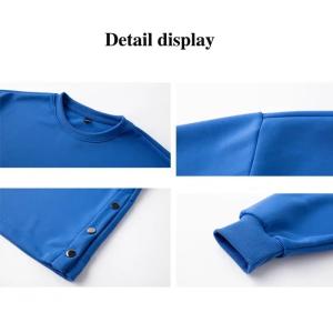 2023 Spring New Solid Color Heavy Round Neck Hoodie Loose Fashion Couple Clothes