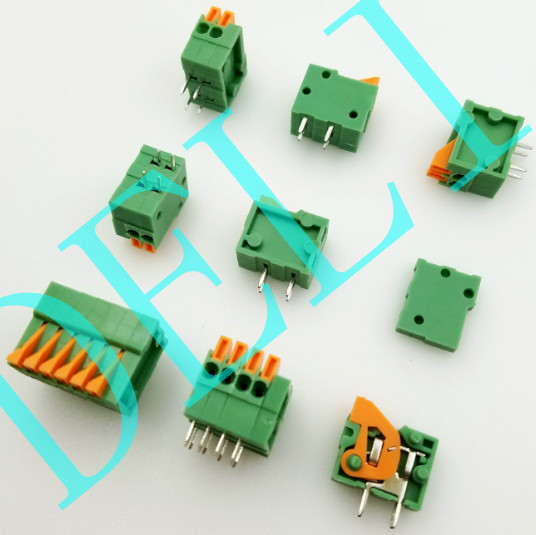 Quality Good Quality Spring Cage Clamp 2.54mm Terminal Block Brand With UL CE DL141R-XX-2.54 for sale