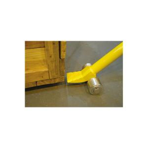 Yellow 1500kg Roller Pinch Bar Metal Fab Products Roller Crowbar
