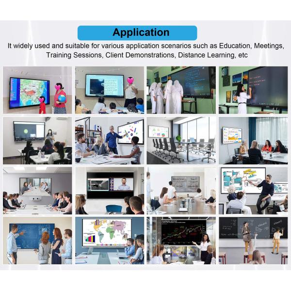 HDFocus OEM 55 65 75 85 86 100 110 Inch Interactive Flat Panel Multi Touch Screen Digital Whiteboard Smart Board for Education