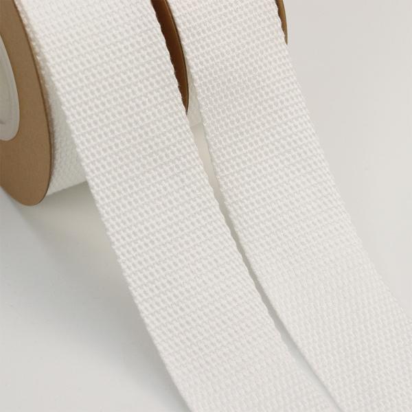 Polyester White Cotton Twill Tape ISO14001 Personalised Cotton Ribbon