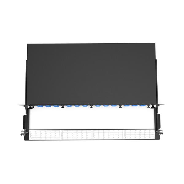 Rongbang RBTX-MP4PP03 1U 19" 4 Slots HD Modular Sliding Panel 48 SC 96 LC Interface for Data Center Enterprise Network