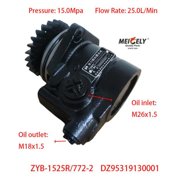 Stock Shaanxi Power Steering Pumps DZ95319130001 For Shacman WP12