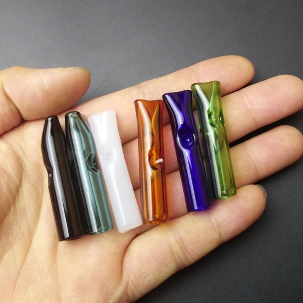 Buy 9mm Diameter Heady Glass Filter Tips With Tobacco Cigarette Holder at wholesale prices
