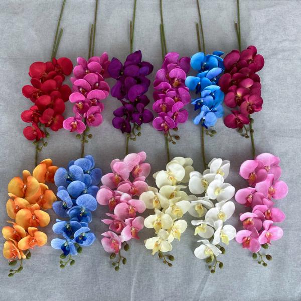 Natural Real Touch Latex Moth Orchid Decorative Artificial Flower Butterfly Orchid