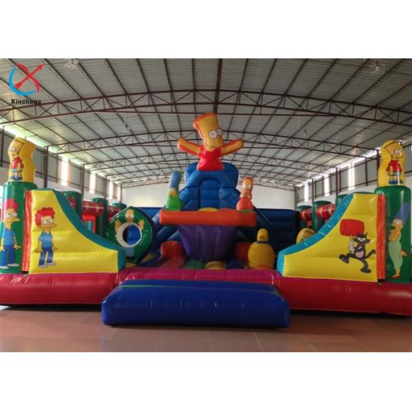 Manufacturer The Simpsons Inflatable Fun City Inflatable Bouncy House Slide