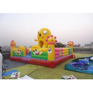 Customized Inflatable Amusement Park 0.55mm PVC tarpaulin for kids