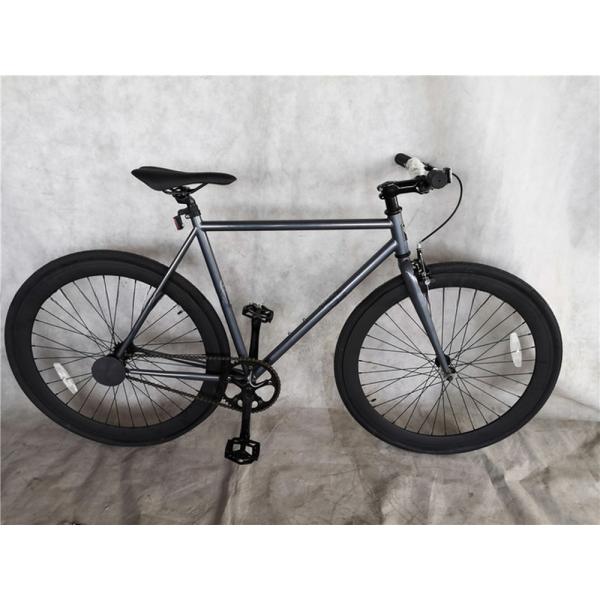 Custom Matt Black Fixie Bike Frame for Adults 700C Single Speed Urban Fitness Cruiser