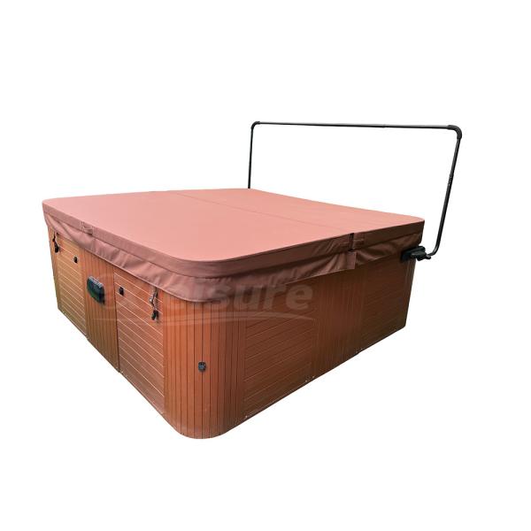 Square reddish brown Spa Hot Tub Cover The Essential Protection for Your Tubs