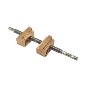 Tr8 Double Head Trapezoidal Lead Screw 8mm Diameter With Double Nuts Left And