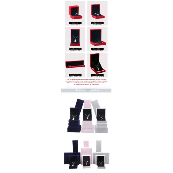 Handmade Embossed Blue Jewelry Packaging Box for My Velvet Necklace and Blue Ring