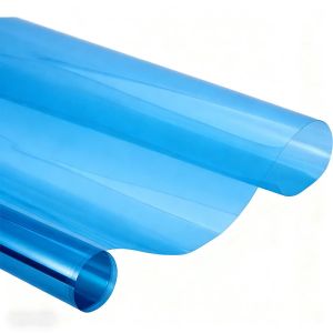 China Blue Car Window Tint Rolls OEM / ODM Window Tint Film Roll on sale