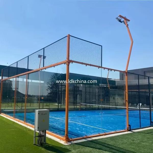 Buy High Quality Indoor Outdoor Panoramic Padel Tennis Court Roof Supplier Customized Removable Padel Tennis Court at wholesale prices