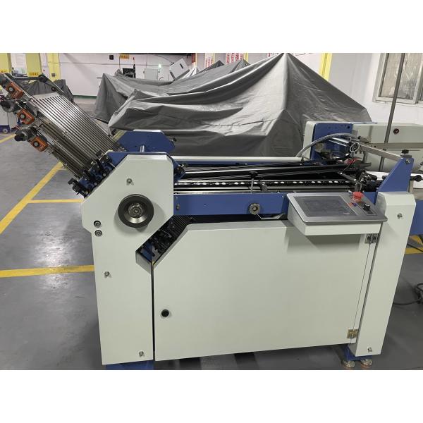 Buy Gear Driving Electric Paper Folding Machine For Pharmaceutical Leaflets at wholesale prices