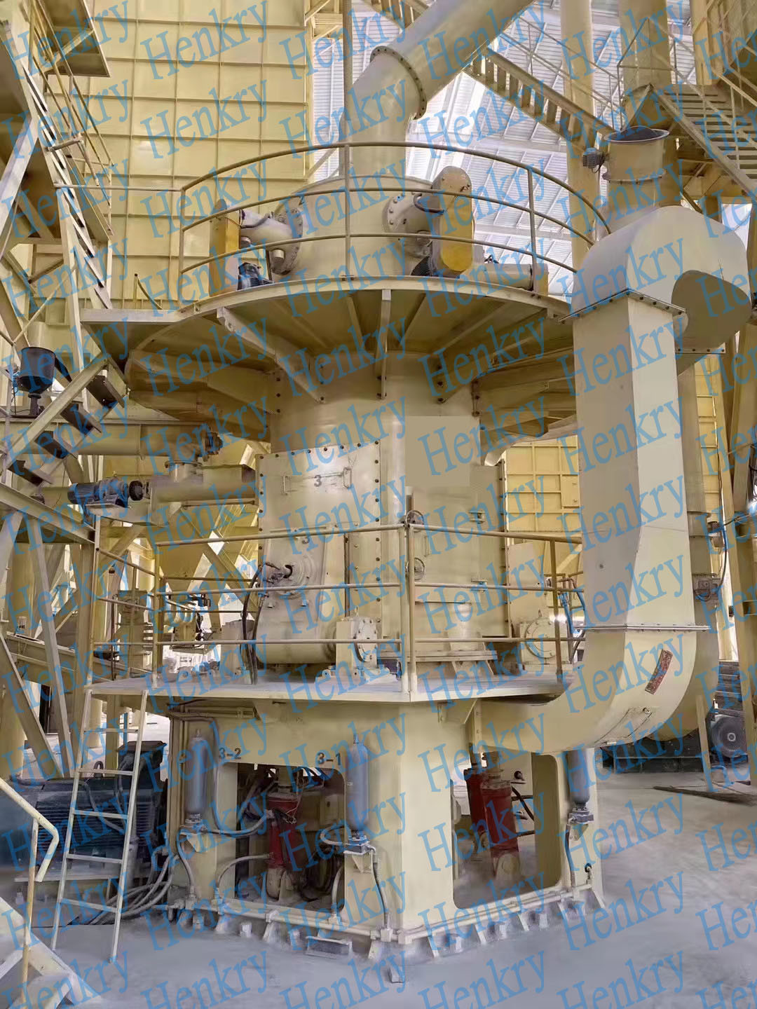 Buy cheap Vertical 132KW Calcium Carbonate Grinding Mill With 5 Motors from wholesalers