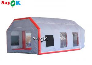 Quality Inflatable Work Tent Gray Air Tight Inflatable Tent Car Spray Booth Waterproof Anti UV for sale
