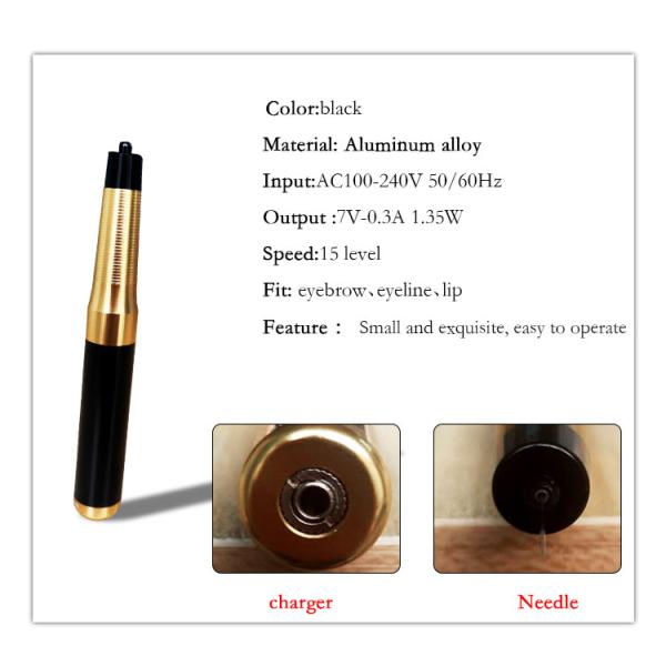 Intelligent Wireled Permanent Makeup Tattoo Machine 4 Levels Speed 35000 rpm