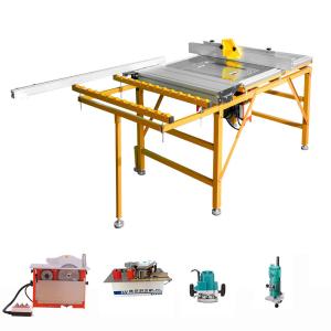 Double Blade Circular Slide Table Saw Woodworking Machinery Wood Panel 220V