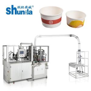 Custom Print Single Pe Coated Paper Salad Cup Making Machine