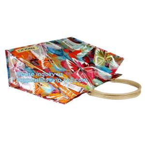 custom Design logo printed pvc clear plastic bags, professional printing