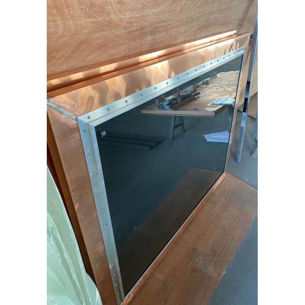 900MM X 1200MM Emi Shielded Radiation Proof Windows With Flange Nuclear Medical