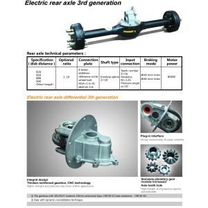 Quality Electric rear axle 3rd generation for tricycle for sale